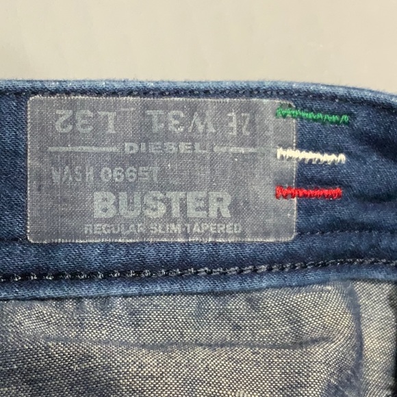 Diesel Buster 0665T Reg slim-Tapered Men’s Jeans size 31x32 - Picture 16 of 16
